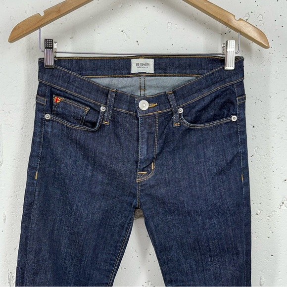 Hudson Women’s size 25 Elle Mid Rise Baby Boot Fole Dark Wash Stretch Jeans - Picture 4 of 14